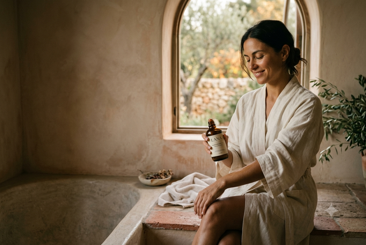 Lana body care in Mediterranean light